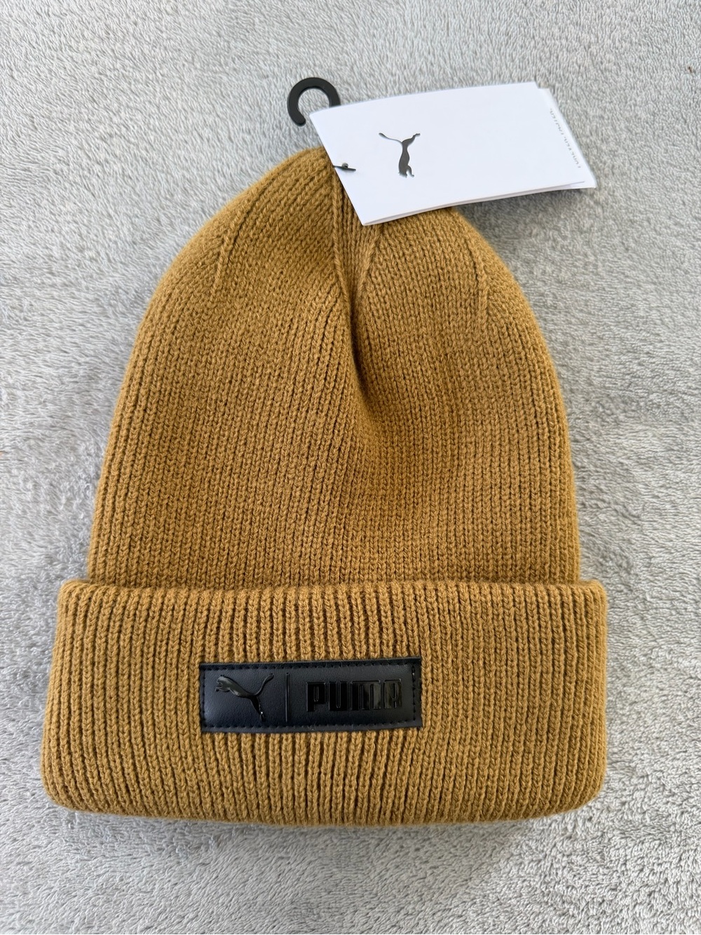 Puma Men's Knit Beanie - Mustard Yellow